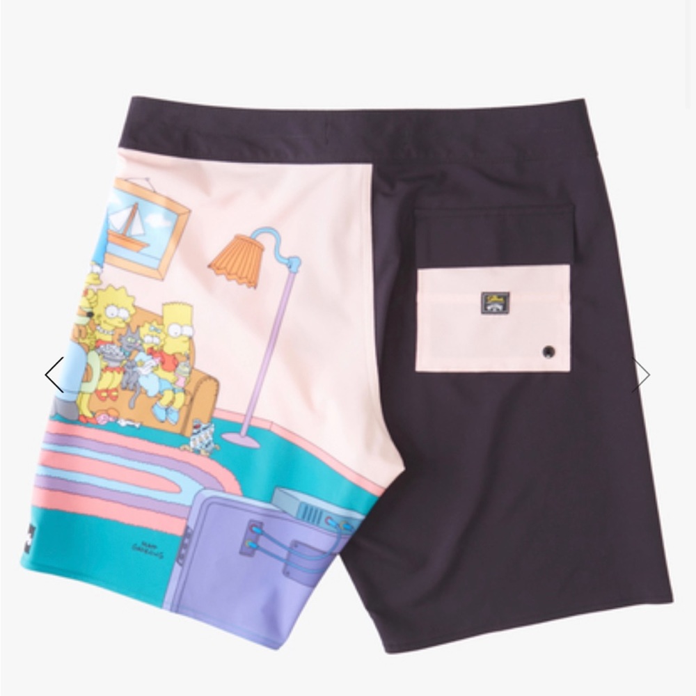 NWT Billabong boys The Simpsons Family Couch Pro Boardshorts surf shorts - Picture 2 of 4